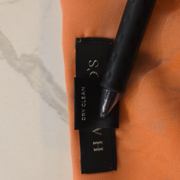 VTG Harold's Y2K 100% Silk Paisley Ruffle Midi Skirt Womens Blue Pink Size 12 - Picture 8 of 10